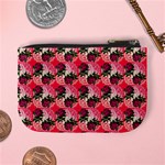 Doily Rose Pattern Watermelon Pink Mini Coin Purse Back