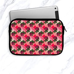 Doily Rose Pattern Watermelon Pink Apple Ipad Mini Zipper Cases by snowwhitegirl