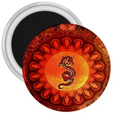 Wonderful Chinese Dragon 3  Magnets by FantasyWorld7