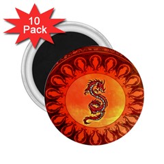 Wonderful Chinese Dragon 2 25  Magnets (10 Pack)  by FantasyWorld7