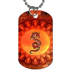 Wonderful Chinese Dragon Dog Tag (one Side) by FantasyWorld7