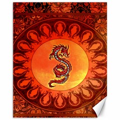 Wonderful Chinese Dragon Canvas 11  X 14  by FantasyWorld7