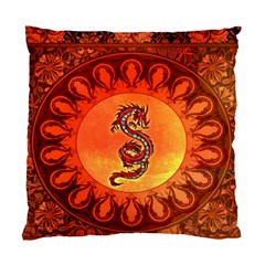 Wonderful Chinese Dragon Standard Cushion Case (one Side) by FantasyWorld7