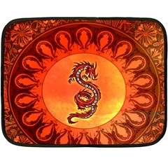 Wonderful Chinese Dragon Fleece Blanket (mini) by FantasyWorld7