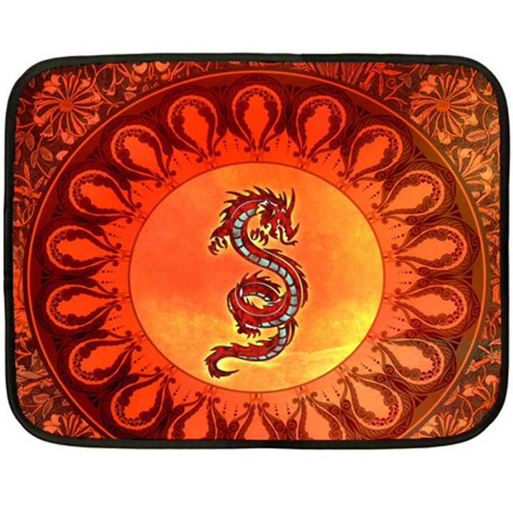 Wonderful Chinese Dragon Fleece Blanket (Mini)