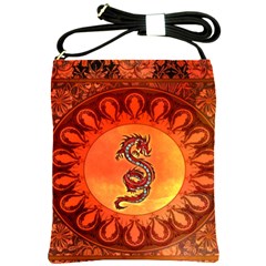 Wonderful Chinese Dragon Shoulder Sling Bag by FantasyWorld7