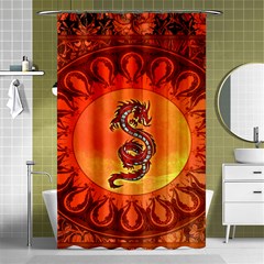 Wonderful Chinese Dragon Shower Curtain 48  X 72  (small)  by FantasyWorld7