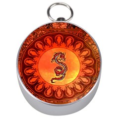 Wonderful Chinese Dragon Silver Compasses by FantasyWorld7