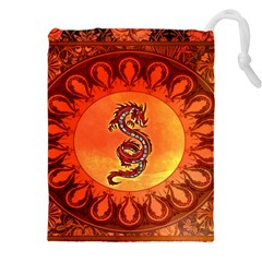 Wonderful Chinese Dragon Drawstring Pouch (4xl) by FantasyWorld7