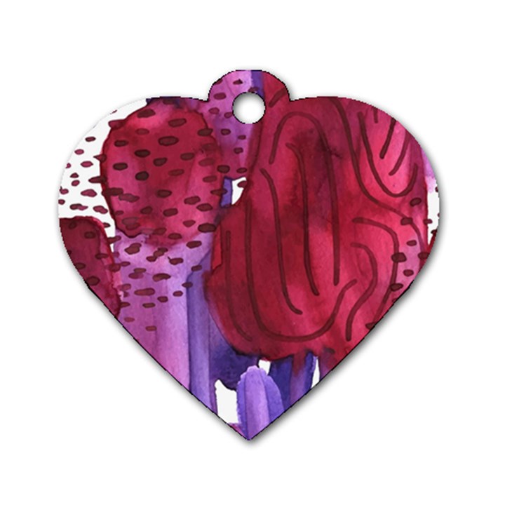 Pattern 17 Dog Tag Heart (One Side)