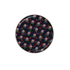 Dark Floral Butterfly Blue Hat Clip Ball Marker (4 Pack) by snowwhitegirl