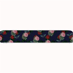 Dark Floral Butterfly Blue Small Bar Mats