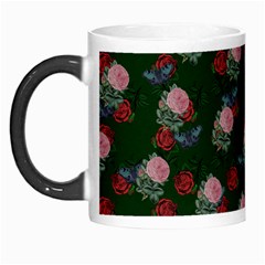 Dark Floral Butterfly Green Morph Mugs by snowwhitegirl