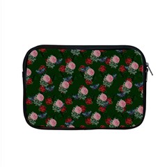 Dark Floral Butterfly Green Apple Macbook Pro 15  Zipper Case by snowwhitegirl