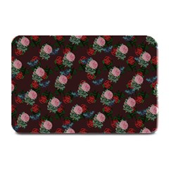 Dark Floral Butterfly Burgundy Plate Mats