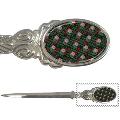 Dark Floral Butterfly Teal Bats Lip Green Letter Opener by snowwhitegirl