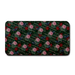 Dark Floral Butterfly Teal Bats Lip Green Medium Bar Mats by snowwhitegirl