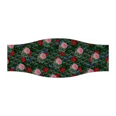 Dark Floral Butterfly Teal Bats Lip Green Stretchable Headband by snowwhitegirl