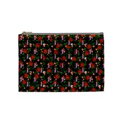 Fiola Pattern Brown Cosmetic Bag (medium) by snowwhitegirl