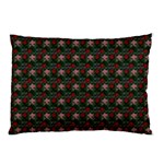 Dark Floral Butterfly Teal Bats Lip Green Small Pillow Case (Two Sides) Back