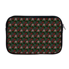 Dark Floral Butterfly Teal Bats Lip Green Small Apple Macbook Pro 17  Zipper Case by snowwhitegirl