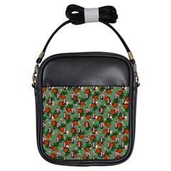 Fiola Pattern Green Girls Sling Bag by snowwhitegirl