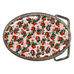 Fiola Pattern Pink Belt Buckles