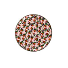 Fiola Pattern Pink Hat Clip Ball Marker