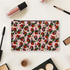 Fiola Pattern Pink Cosmetic Bag (Medium)