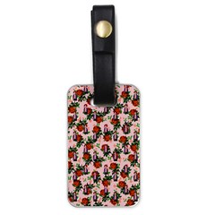 Fiola Pattern Pink Luggage Tag (one side)