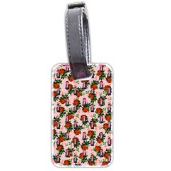 Fiola Pattern Pink Luggage Tag (two sides)