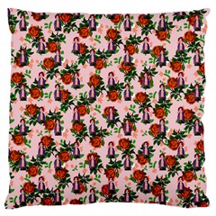 Fiola Pattern Pink Large Cushion Case (one Side) by snowwhitegirl