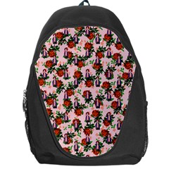 Fiola Pattern Pink Backpack Bag