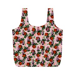 Fiola Pattern Pink Full Print Recycle Bag (M)