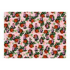 Fiola Pattern Pink Double Sided Flano Blanket (Mini) 