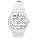 Forest Patterns 16 Round Plastic Sport Watch (M) Front