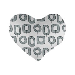 Forest Patterns 16 Standard 16  Premium Heart Shape Cushions by Sobalvarro