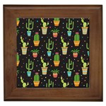 Succulent And Cacti Framed Tile Front