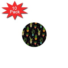 Succulent And Cacti 1  Mini Buttons (10 Pack)  by ionia