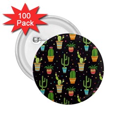 Succulent And Cacti 2 25  Buttons (100 Pack)  by ionia