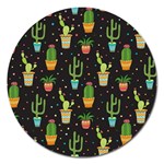 Succulent And Cacti Magnet 5  (Round) Front