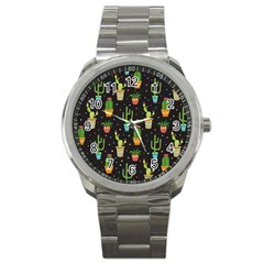 Succulent And Cacti Sport Metal Watch