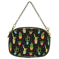 Succulent And Cacti Chain Purse (two Sides) by ionia