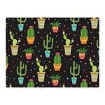 Succulent And Cacti Double Sided Flano Blanket (Mini)  35 x27  Blanket Front