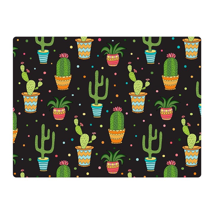 Succulent And Cacti Double Sided Flano Blanket (Mini) 