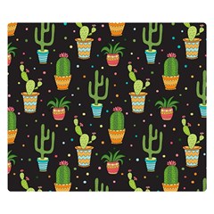 Succulent And Cacti Double Sided Flano Blanket (small) 