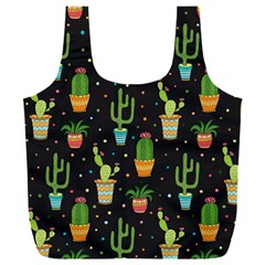 Succulent And Cacti Full Print Recycle Bag (xxl) by ionia