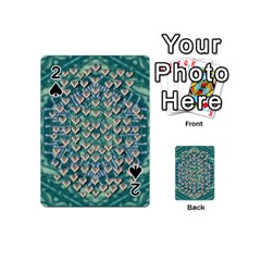 Heavy Metal Hearts And Belive In Sweet Love Playing Cards 54 Designs (mini) by pepitasart