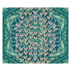 Heavy Metal Hearts And Belive In Sweet Love Double Sided Flano Blanket (small)  by pepitasart