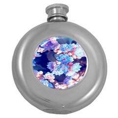 Flowers Round Hip Flask (5 Oz) by Sparkle